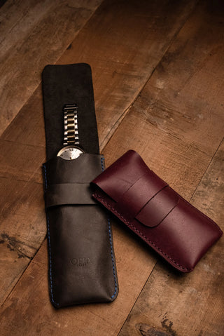 Hakiki Deri Saat Kılıfı/Saat Kesesi Opia Leather