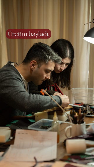 İstanbul Deri Workshop - El Yapımı Deri Kartlık - Opia leather